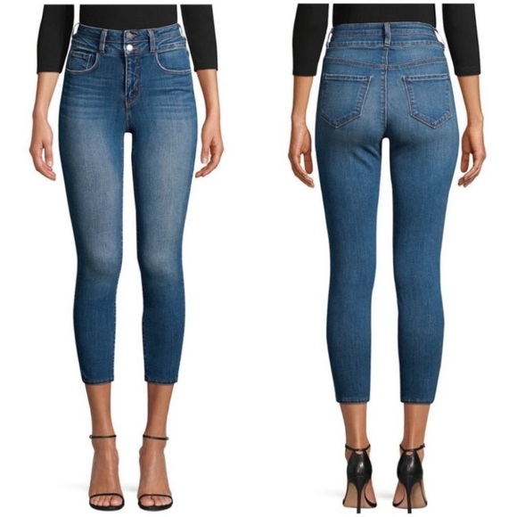 L'AGENCE Peyton High-Rise Skinny Ankle Crop Jeans Size 25 NWOT in Premier Color - Picture 1 of 8